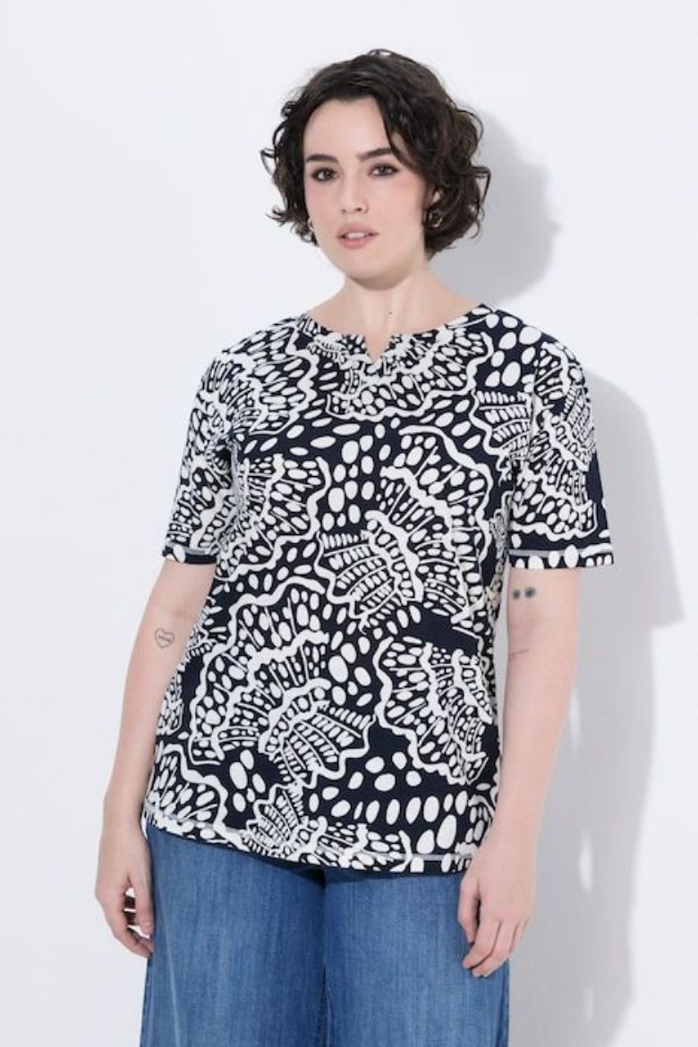 Moda za polnejše Majica kratkih rukava plus velikost, xxl, Ulla Popken in Johann Popken (JP1880)