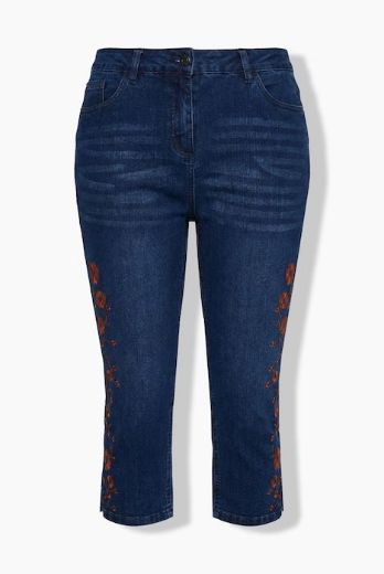 Moda za polnejše Traperice capri plus velikost, xxl, Ulla Popken in Johann Popken (JP1880)