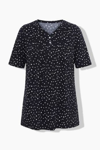 Moda za polnejše Majica kratkih rukava V ovratnika plus velikost, xxl, Ulla Popken in Johann Popken (JP1880)