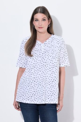 Moda za polnejše Majica kratkih rukava V ovratnika plus velikost, xxl, Ulla Popken in Johann Popken (JP1880)