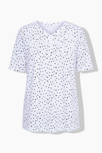 Moda za polnejše Majica kratkih rukava V ovratnika plus velikost, xxl, Ulla Popken in Johann Popken (JP1880)