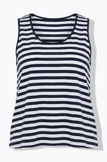 Moda za polnejše Top na pruge A kroja plus velikost, xxl, Ulla Popken in Johann Popken (JP1880)