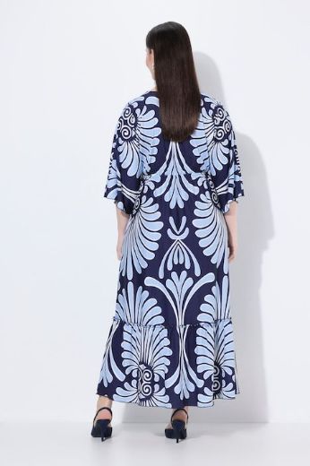 Moda za polnejše Haljina maxi 3/4 rukava plus velikost, xxl, Ulla Popken in Johann Popken (JP1880)