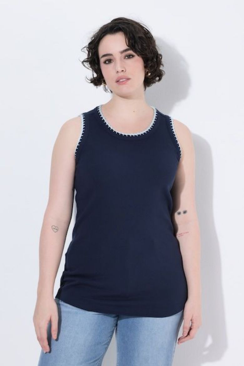 Moda za polnejše Majica bez rukava plus velikost, xxl, Ulla Popken in Johann Popken (JP1880)