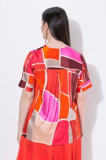 Moda za polnejše Bluza kratkih rukava V ovratnika plus velikost, xxl, Ulla Popken in Johann Popken (JP1880)
