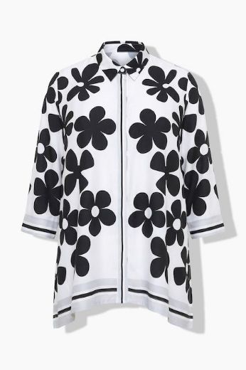 Moda za polnejše Bluza 3/4 rukava asimetričnog kroja plus velikost, xxl, Ulla Popken in Johann Popken (JP1880)
