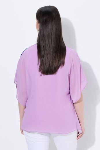 Moda za polnejše Bluza 3/4 rukava V ovratnika plus velikost, xxl, Ulla Popken in Johann Popken (JP1880)