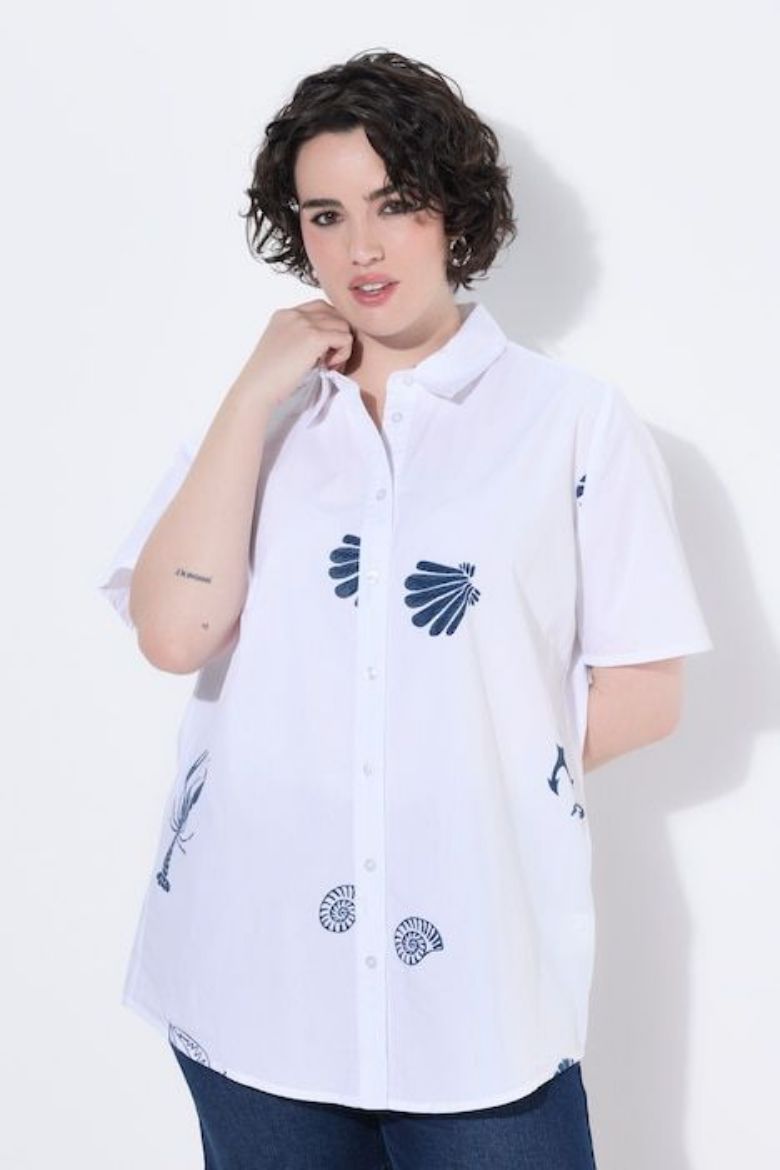Moda za polnejše Košulja kratkih rukava A kroja plus velikost, xxl, Ulla Popken in Johann Popken (JP1880)