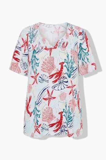 Moda za polnejše Bluza kratkih rukava plus velikost, xxl, Ulla Popken in Johann Popken (JP1880)