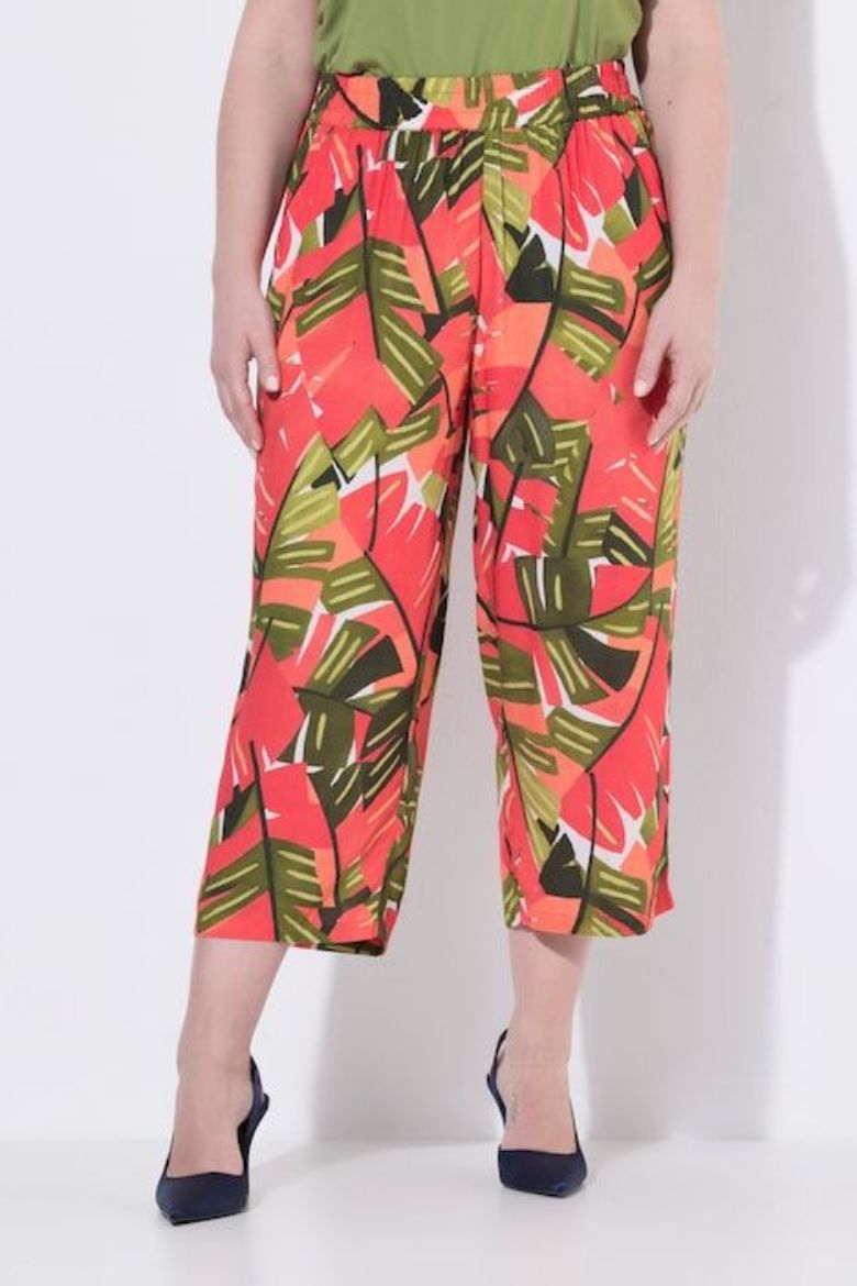 Moda za polnejše Hlače 7/8 nogavica elastičnog struka plus velikost, xxl, Ulla Popken in Johann Popken (JP1880)