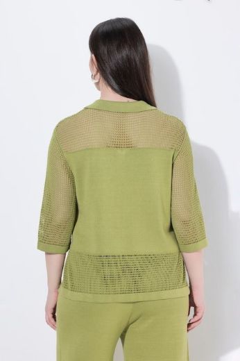 Moda za polnejše Pulover 3/4 rukava V ovratnika plus velikost, xxl, Ulla Popken in Johann Popken (JP1880)