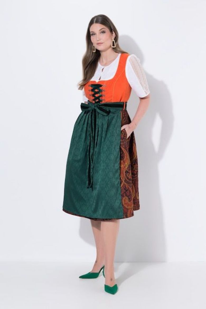 Moda za polnejše Haljina dirndl plus velikost, xxl, Ulla Popken in Johann Popken (JP1880)