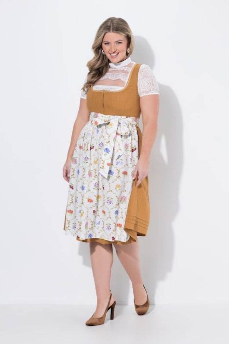 Moda za polnejše Haljina dirndl plus velikost, xxl, Ulla Popken in Johann Popken (JP1880)