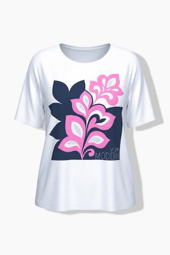 Moda za polnejše Majica kratkih rukava plus velikost, xxl, Ulla Popken in Johann Popken (JP1880)