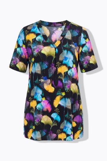 Moda za polnejše Majica kratkih rukava V ovratnika plus velikost, xxl, Ulla Popken in Johann Popken (JP1880)