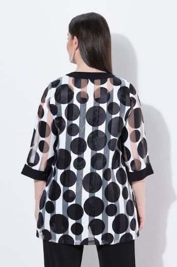 Moda za polnejše Bluza 3/4 rukava A kroja plus velikost, xxl, Ulla Popken in Johann Popken (JP1880)
