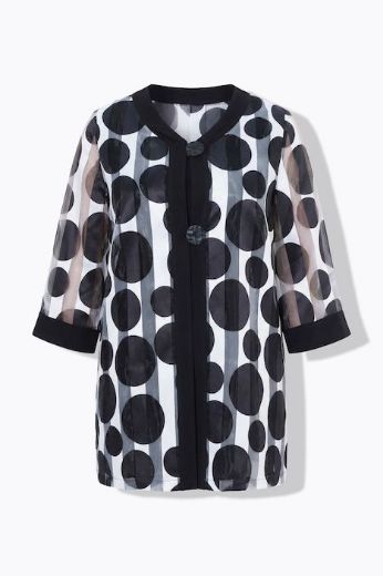 Moda za polnejše Bluza 3/4 rukava A kroja plus velikost, xxl, Ulla Popken in Johann Popken (JP1880)