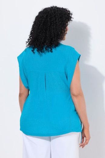 Moda za polnejše Bluza bez rukava na kopčanje plus velikost, xxl, Ulla Popken in Johann Popken (JP1880)