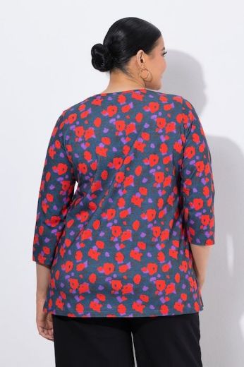 Moda za polnejše Majica 3/4 rukakava V ovratnika plus velikost, xxl, Ulla Popken in Johann Popken (JP1880)