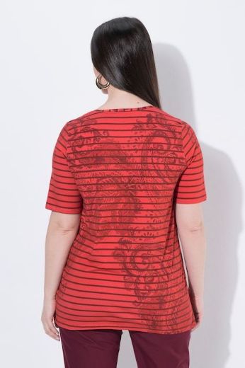 Moda za polnejše Majica kratkih rukava A kroja plus velikost, xxl, Ulla Popken in Johann Popken (JP1880)