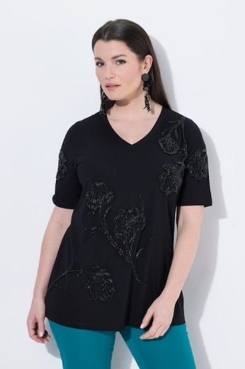 Moda za polnejše Majica kratkih rukava V ovratnika plus velikost, xxl, Ulla Popken in Johann Popken (JP1880)
