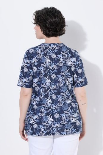 Moda za polnejše Majica kratkih rukava V ovratnika plus velikost, xxl, Ulla Popken in Johann Popken (JP1880)