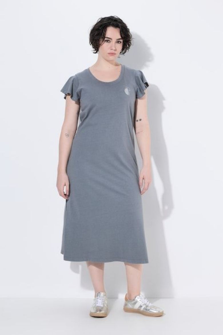 Moda za polnejše Haljina maxi kratkih rukava plus velikost, xxl, Ulla Popken in Johann Popken (JP1880)