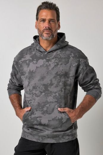 Moda za polnejše Majica dugih rukava s kapuljačom plus velikost, xxl, Ulla Popken in Johann Popken (JP1880)