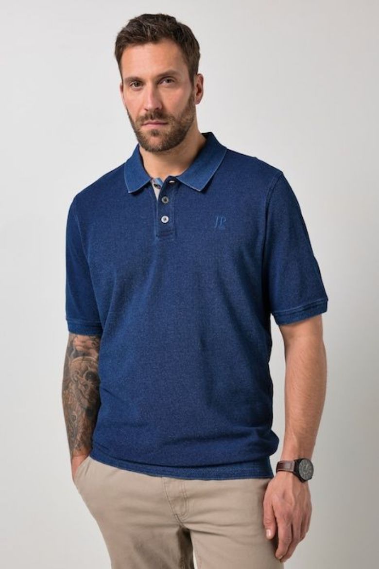 Moda za polnejše Majica polo kratkih rukava plus velikost, xxl, Ulla Popken in Johann Popken (JP1880)