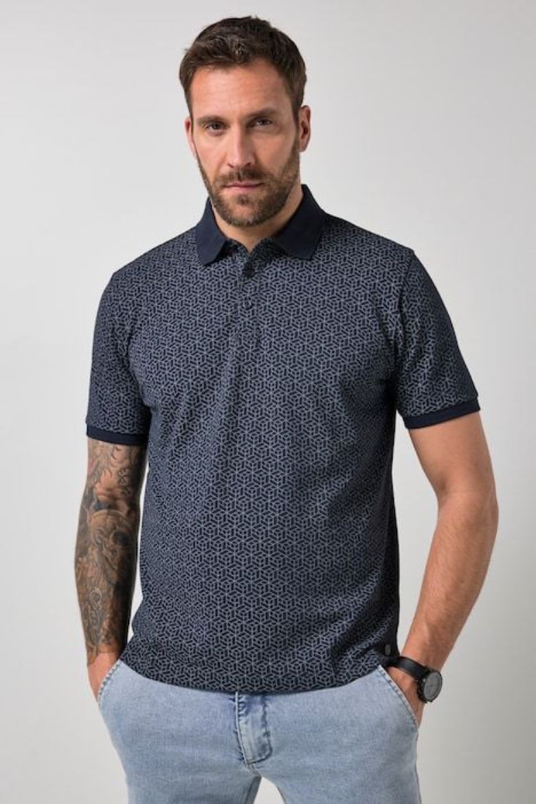 Moda za polnejše Majica polo kratkih rukava plus velikost, xxl, Ulla Popken in Johann Popken (JP1880)