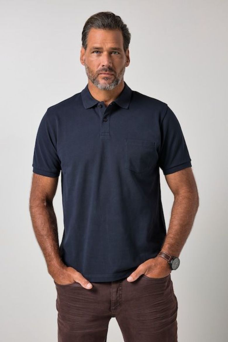 Moda za polnejše Majica polo kratkih rukava plus velikost, xxl, Ulla Popken in Johann Popken (JP1880)