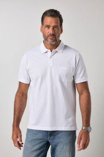 Moda za polnejše Majica polo kratkih rukava plus velikost, xxl, Ulla Popken in Johann Popken (JP1880)