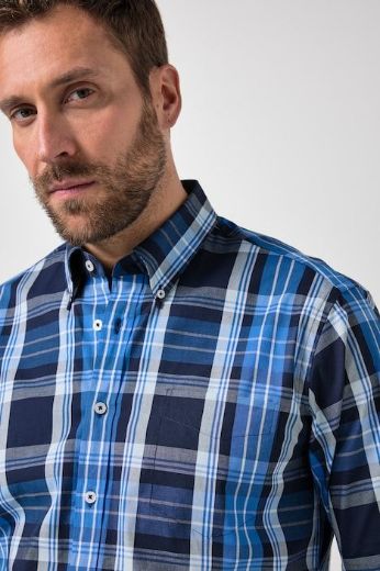 Moda za polnejše Košulja karirana dugih rukava plus velikost, xxl, Ulla Popken in Johann Popken (JP1880)