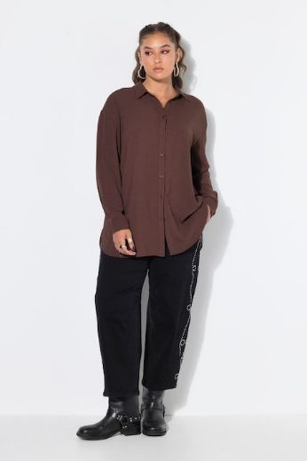 Moda za polnejše Bluza krep plus velikost, xxl, Ulla Popken in Johann Popken (JP1880)