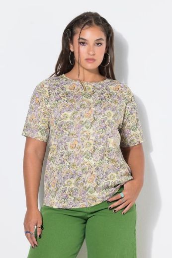 Moda za polnejše Majica kratkih rukava plus velikost, xxl, Ulla Popken in Johann Popken (JP1880)