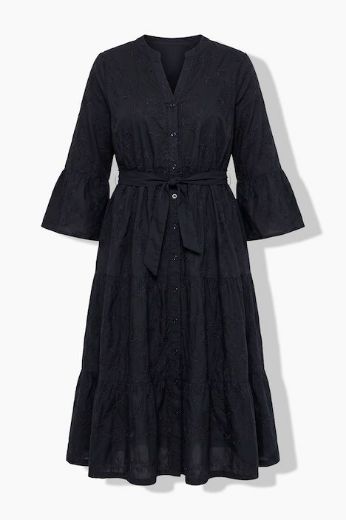Moda za polnejše Haljina 3/4 rukava na kopčanje plus velikost, xxl, Ulla Popken in Johann Popken (JP1880)