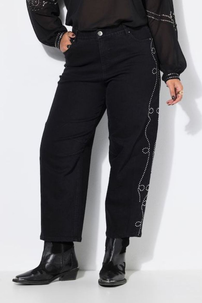 Moda za polnejše Traperice barrel plus velikost, xxl, Ulla Popken in Johann Popken (JP1880)