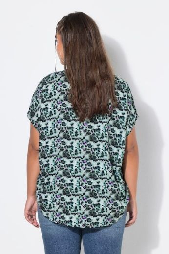 Moda za polnejše Bluza kratkih rukava V ovratnika plus velikost, xxl, Ulla Popken in Johann Popken (JP1880)