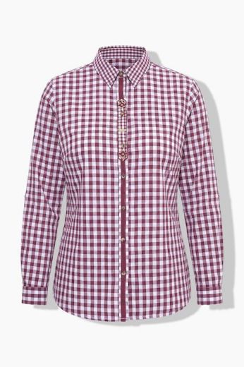 Moda za polnejše Košulja dugih rukava karirana plus velikost, xxl, Ulla Popken in Johann Popken (JP1880)