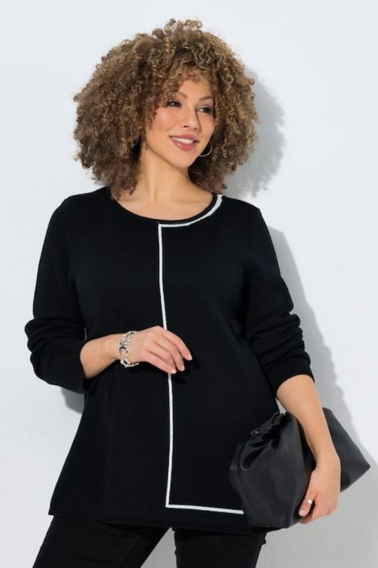 Moda za polnejše Pulover dugih rukava plus velikost, xxl, Ulla Popken in Johann Popken (JP1880)