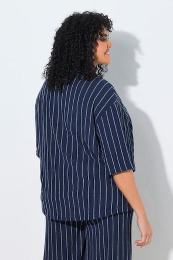 Moda za polnejše Blusa polu rukava na pruge plus velikost, xxl, Ulla Popken in Johann Popken (JP1880)