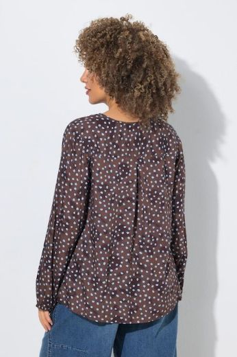 Moda za polnejše Bluza dugih rukava V ovratnika plus velikost, xxl, Ulla Popken in Johann Popken (JP1880)