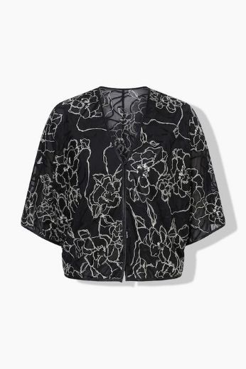 Moda za polnejše Bolero cvjetnog uzorka plus velikost, xxl, Ulla Popken in Johann Popken (JP1880)