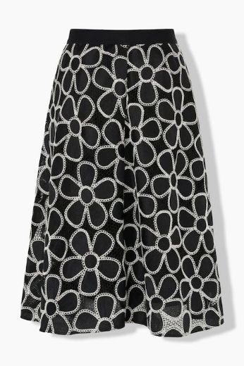 Moda za polnejše Suknja elegantna midi A kroja plus velikost, xxl, Ulla Popken in Johann Popken (JP1880)