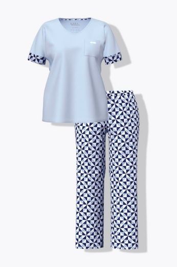 Moda za polnejše Pidžama dvodijelna kratkih rukava plus velikost, xxl, Ulla Popken in Johann Popken (JP1880)