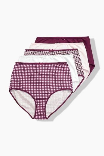 Moda za polnejše Gaćice maxi 5 komada plus velikost, xxl, Ulla Popken in Johann Popken (JP1880)