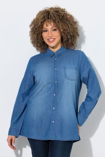 Moda za polnejše Košulja u traper izgledu plus velikost, xxl, Ulla Popken in Johann Popken (JP1880)