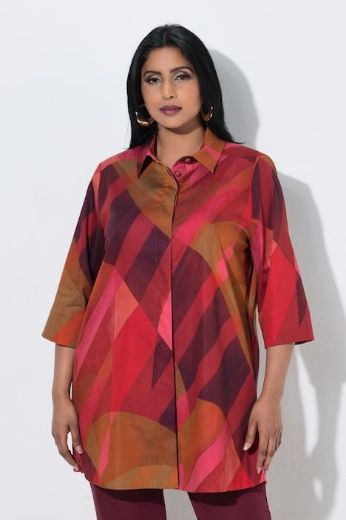 Moda za polnejše Bluza 3/4 rukava dužeg a kroja plus velikost, xxl, Ulla Popken in Johann Popken (JP1880)