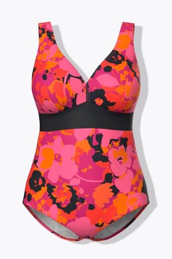Moda za polnejše Kupaći kostim jednodijelni plus velikost, xxl, Ulla Popken in Johann Popken (JP1880)