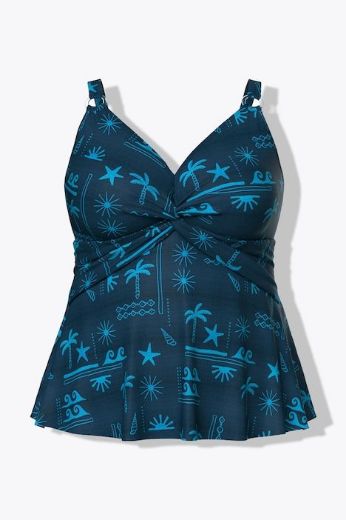 Moda za polnejše Kupaći kostim tankini plus velikost, xxl, Ulla Popken in Johann Popken (JP1880)
